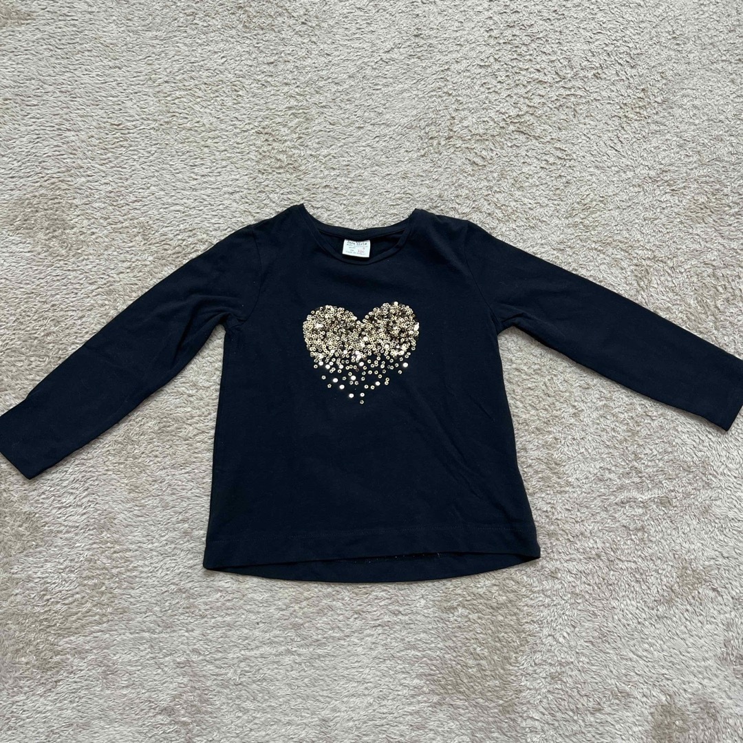 ZARA(ザラ)のZARA スパンコール Tシャツ キッズ/ベビー/マタニティのキッズ服女の子用(90cm~)(Tシャツ/カットソー)の商品写真