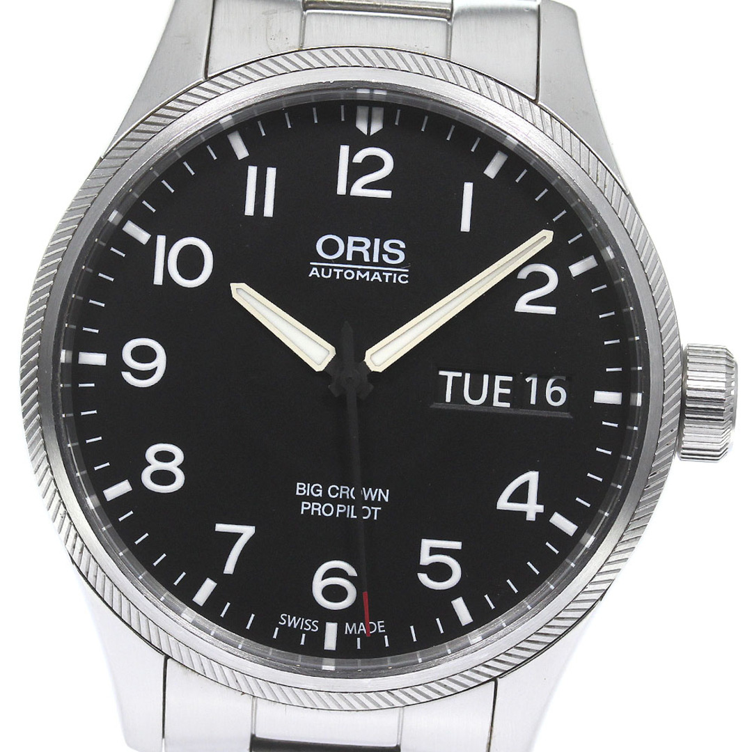 ORIS(オリス)のオリス ORIS 7698 ビッグクラウン プロパイロット デイデイト 自動巻き メンズ 良品 _807795 メンズの時計(腕時計(アナログ))の商品写真