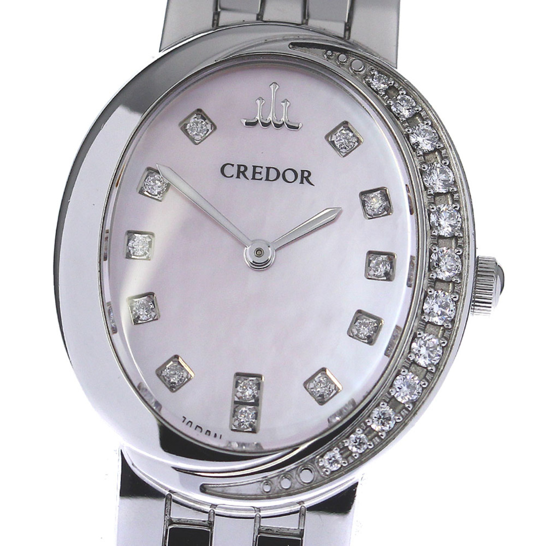 SEIKO(セイコー)のセイコー SEIKO GSWE855/5A70-0BP0 クレドール シグノ 12P ダイヤベゼル クォーツ レディース _805403 レディースのファッション小物(腕時計)の商品写真