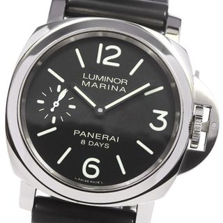 パネライ(PANERAI)のパネライ PANERAI PAM00510 ルミノール マリーナ 8デイズ 44mm 手巻き メンズ 良品 箱・保証書付き_805679(腕時計(アナログ))