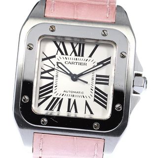 カルティエ(Cartier)のカルティエ CARTIER W20106X8 サントス100MM 自動巻き ボーイズ _799449(腕時計(アナログ))