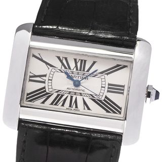 カルティエ(Cartier)の訳あり カルティエ CARTIER W6300755 タンクディバンLM 自動巻き メンズ 保証書付き_805832(腕時計(アナログ))