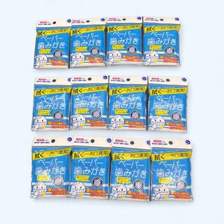 【新品】防災　ペーパー歯磨き　5包入り×12袋　クールウェーブ(防災関連グッズ)