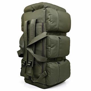 大容量バッグ 100ℓバッグ キャンプバッグ用品 アウトドア リュック大きめ 緑(バッグパック/リュック)