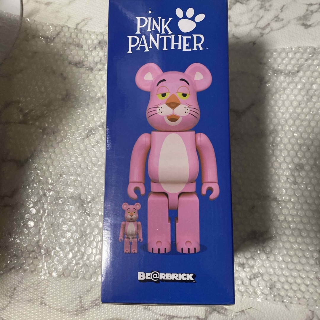 BE@RBRICK(ベアブリック)のBE@RBRICK PINK PANTHER 100% & 400% ハンドメイドのおもちゃ(フィギュア)の商品写真