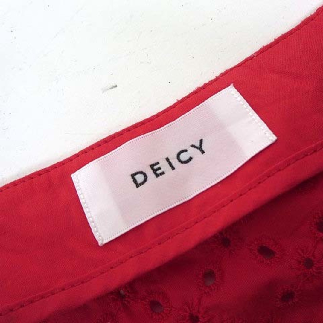 deicy(デイシー)のデイシー deicy ブラウス カットワーク レース フリル フレンチスリーブM レディースのトップス(シャツ/ブラウス(半袖/袖なし))の商品写真