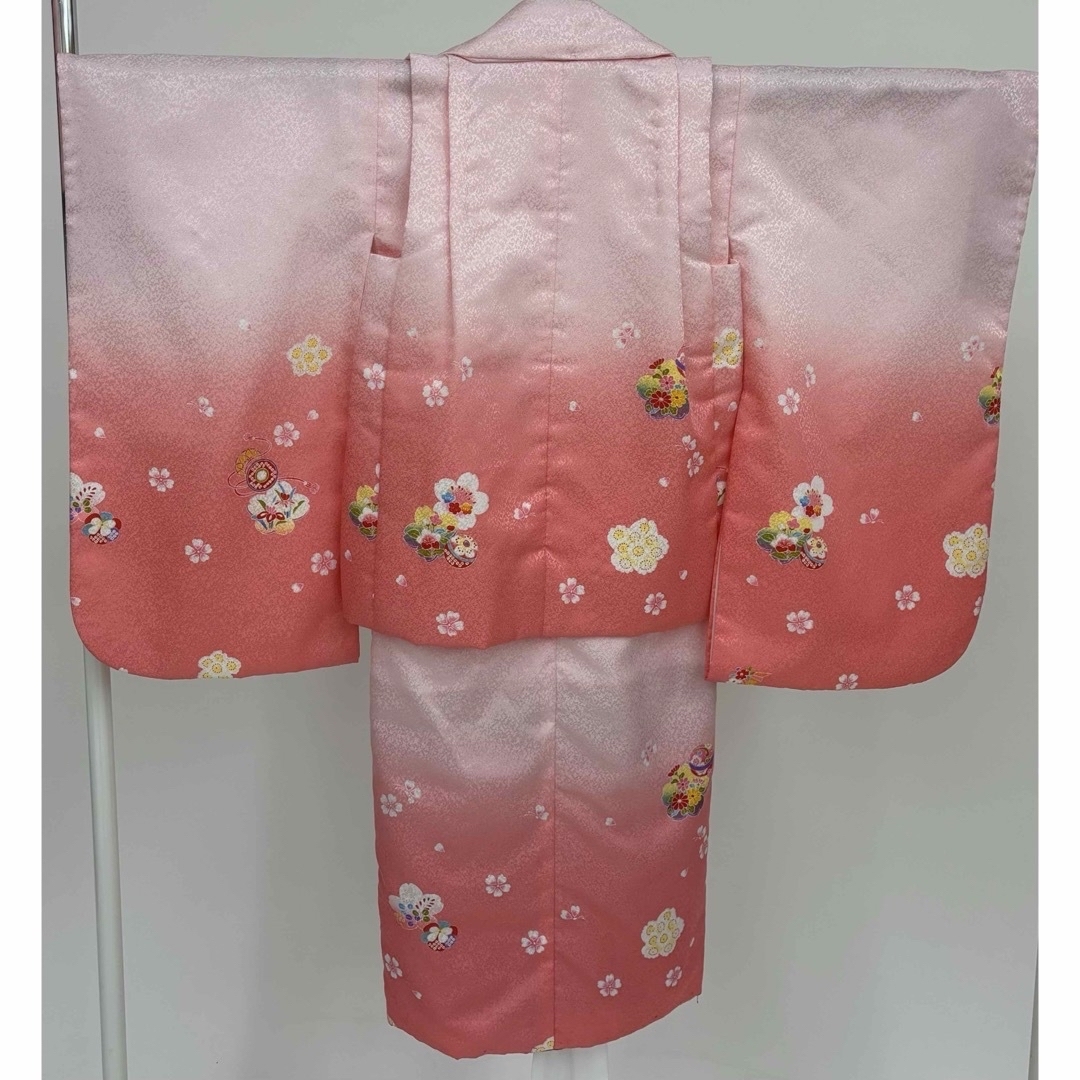 七五三着物　3歳　女の子　着物被布セット　753 キッズ/ベビー/マタニティのキッズ服女の子用(90cm~)(和服/着物)の商品写真