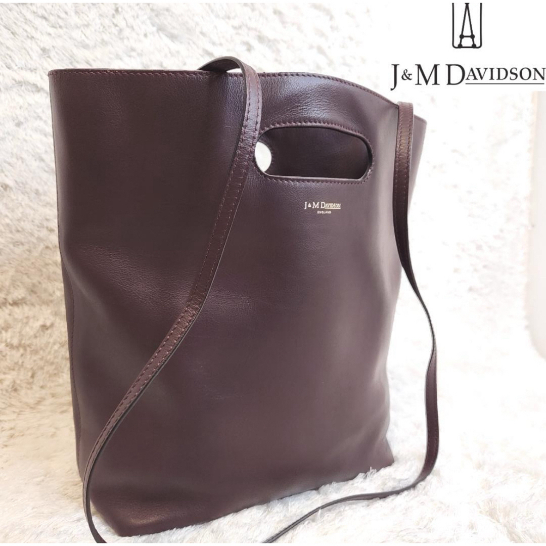 J&M DAVIDSON(ジェイアンドエムデヴィッドソン)のJ&M Davidson ミニアイリス ショルダー バッグ レザーブラウン レディースのバッグ(ショルダーバッグ)の商品写真