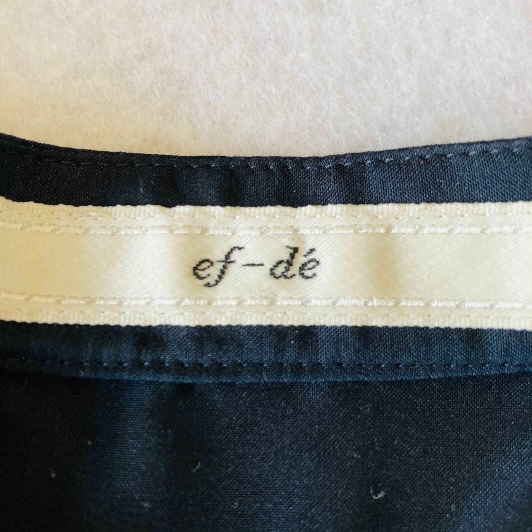ef-de(エフデ)のef-de エフデ フレンチスリーブ シャツ チュニック ノースリーブ 15号 レディースのトップス(シャツ/ブラウス(半袖/袖なし))の商品写真