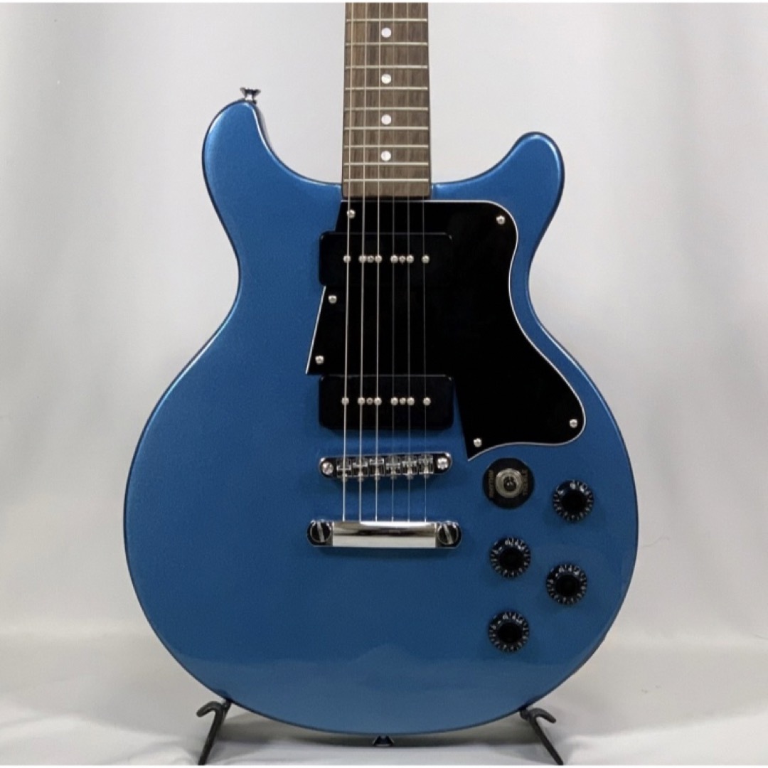 喜多ちゃん BLITZ レスポール ダブルカッタウェイ Pelham Blue 楽器のギター(エレキギター)の商品写真