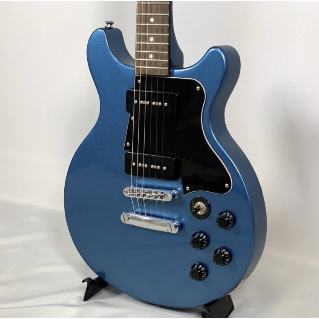 喜多ちゃん BLITZ レスポール ダブルカッタウェイ Pelham Blue 楽器のギター(エレキギター)の商品写真