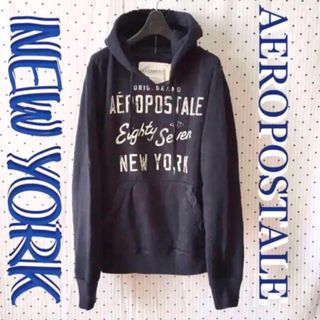 エアロポステール(AEROPOSTALE)のAEROエアロポステールUS限定newyorkロゴHOODIEプルパーカー(パーカー)