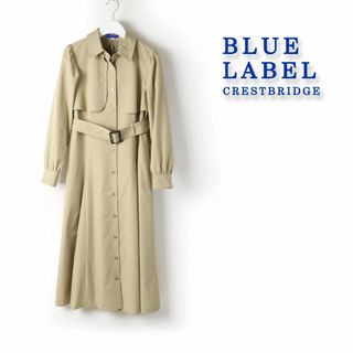 ブルーレーベルクレストブリッジ(BLUE LABEL CRESTBRIDGE)の693 新品ブルーレーベル【Blue Lab:EZUMi】ドライツイルワンピ36(ロングワンピース/マキシワンピース)