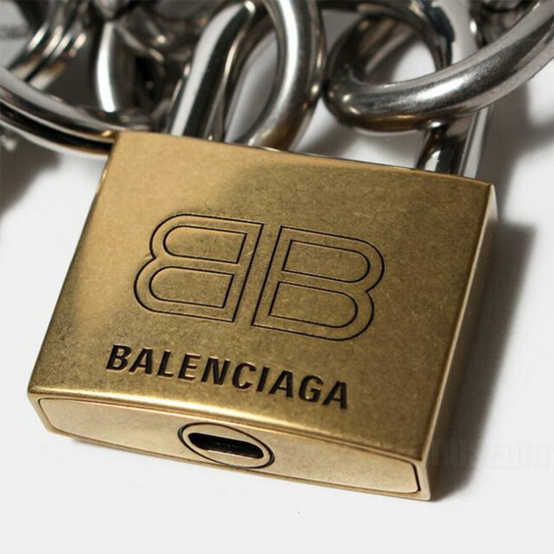 Balenciaga(バレンシアガ)の【新品未使用】 BALENCIAGA バレンシアガ ロック アンド キー チェーン ブレスレット アンティークシルバー 770282TZ792 【M/SILVER】 レディースのアクセサリー(ブレスレット/バングル)の商品写真