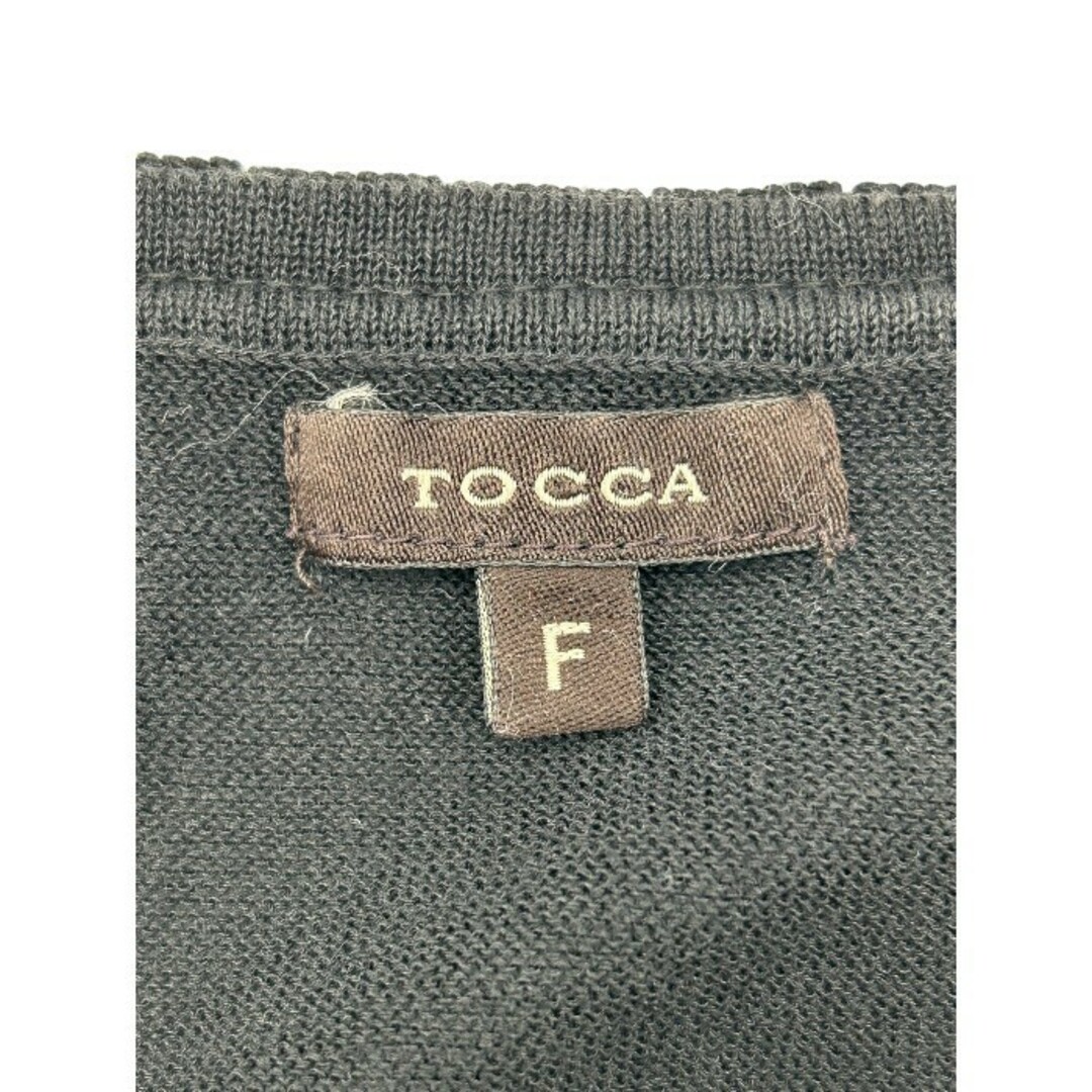 TOCCA(トッカ)のTOCCA トッカ ドッキング ワンピース ブラック ホワイト F アパレル レディース おしゃれ 夏 中古 W４ レディースのワンピース(ひざ丈ワンピース)の商品写真