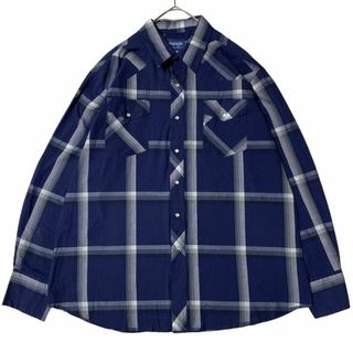 ラングラー(Wrangler)のラングラー チェック柄 ウエスタン長袖シャツ 両胸ポケット 薄手 r59(シャツ)