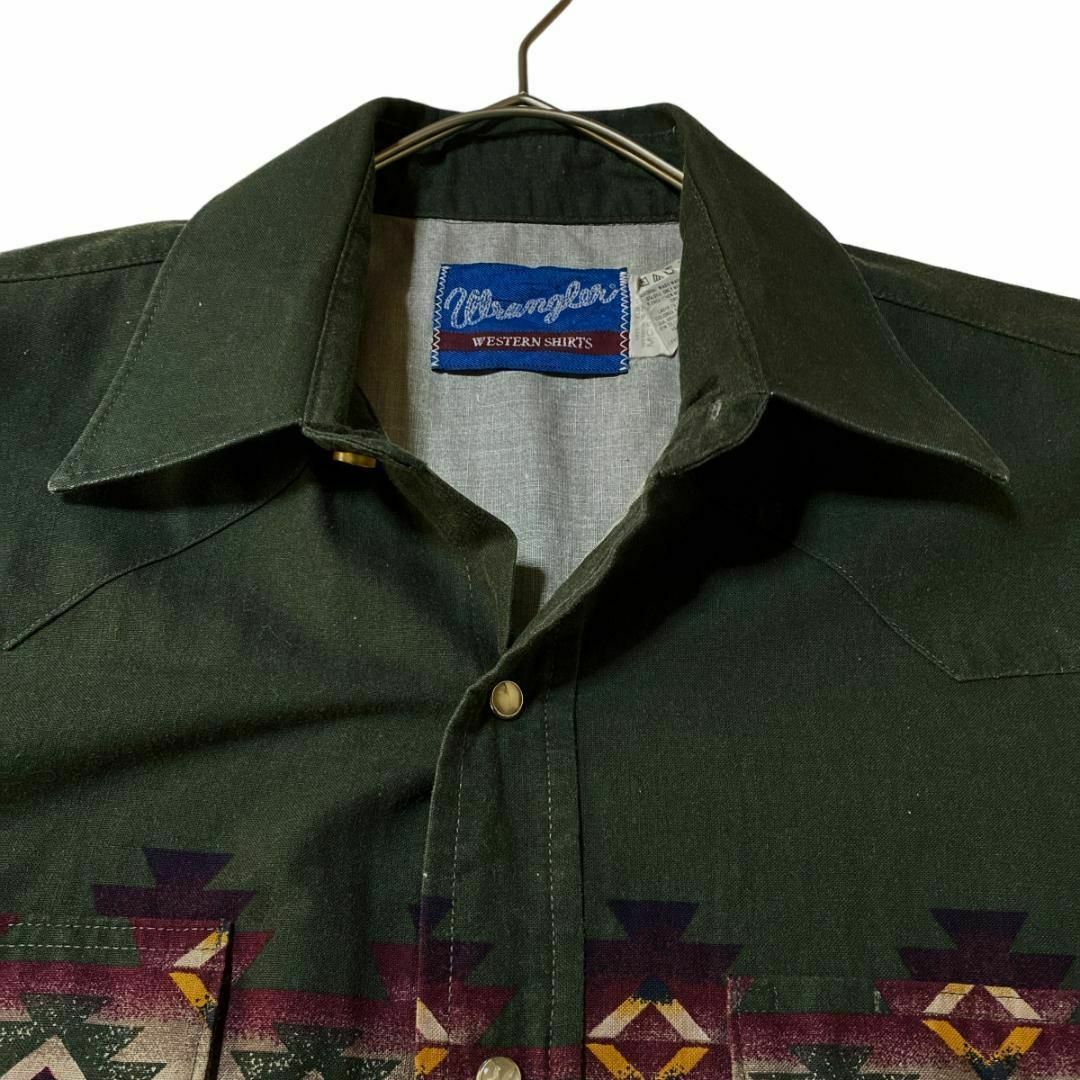 Wrangler(ラングラー)のラングラー ウエスタン長袖シャツ ネイティブ柄 両胸ポケット 薄手 r57① メンズのトップス(シャツ)の商品写真