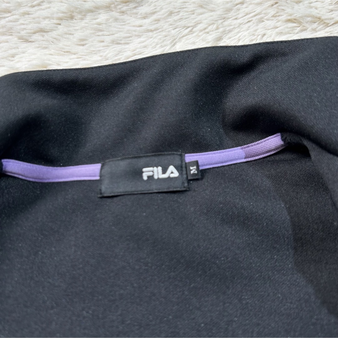 FILA(フィラ)のFILAフィラ　レディース　トラックジャケット　M  ジャージ　ブラック スポーツ/アウトドアのテニス(ウェア)の商品写真