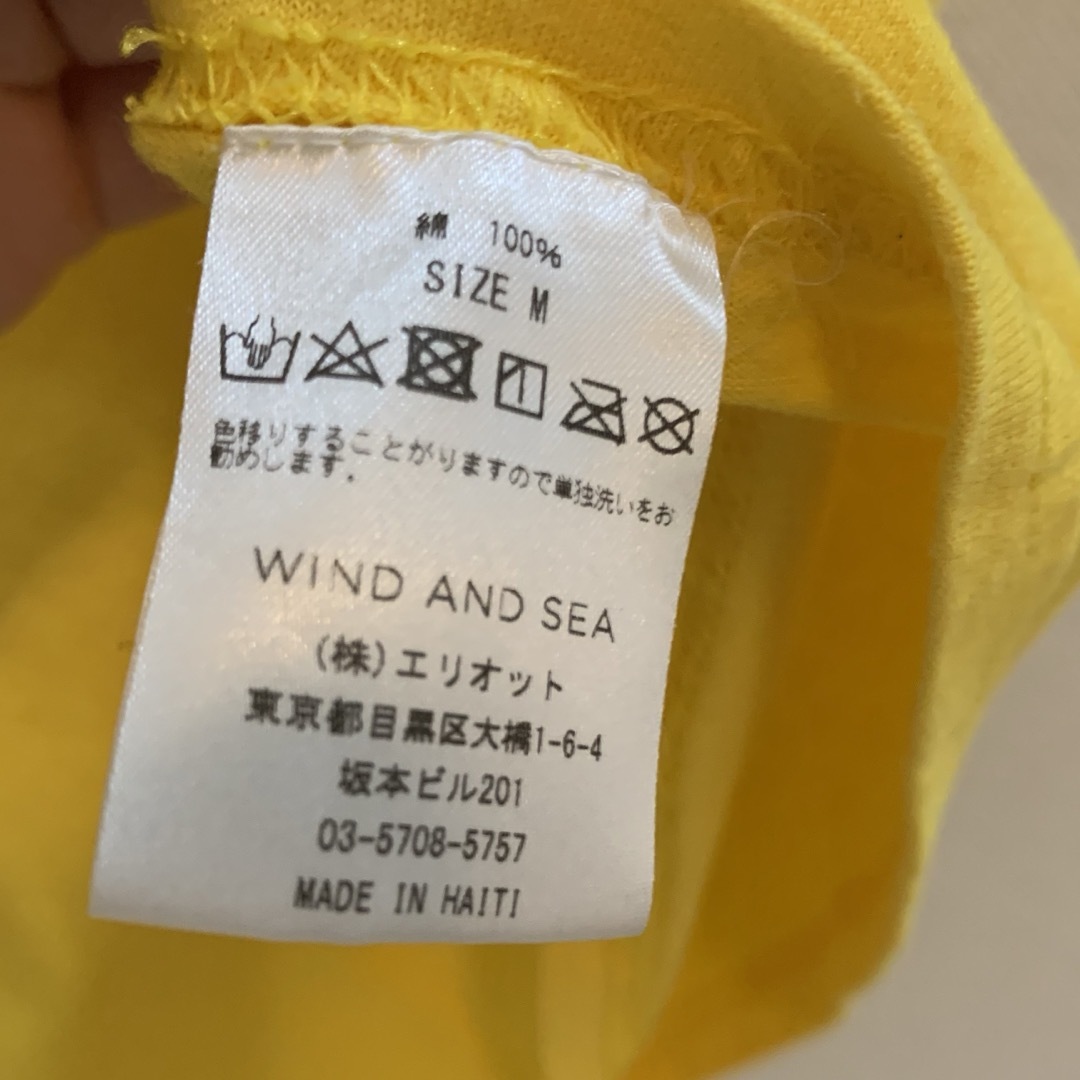 WIND AND SEA(ウィンダンシー)のWIND AND SEA　ウィンダンシー　Tシャツ　黄色 メンズのトップス(Tシャツ/カットソー(半袖/袖なし))の商品写真