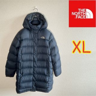 ザノースフェイス(THE NORTH FACE)の【訳あり】ノースフェイス　ダウンコート　くすみネイビー　レディースXL(ダウンコート)