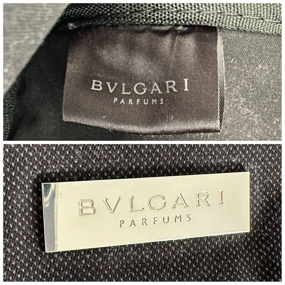 BVLGARI(ブルガリ)のブルガリ BVLGARI ポーチ キャンバス ブラック 黒 レディースのファッション小物(ポーチ)の商品写真