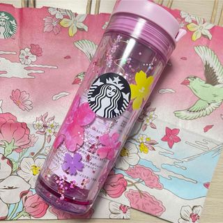 スターバックス(Starbucks)のSAKURA2024ウォーターインタンブラーピンクグリッター 473ml スタバ(タンブラー)