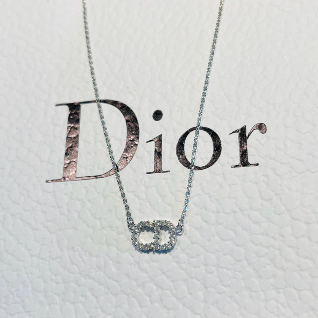 Christian Dior(クリスチャンディオール)の在庫ラスト1♡Christian Dior CDロゴネックレス　シルバー レディースのアクセサリー(ネックレス)の商品写真