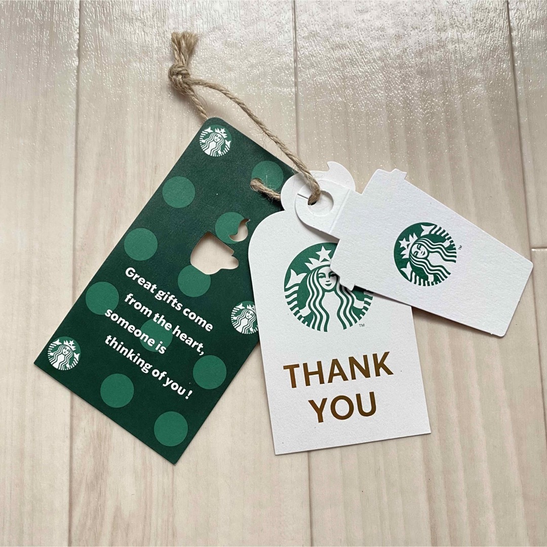 Starbucks Coffee(スターバックスコーヒー)の【未使用美品】スターバックス メッセージカード ハンドメイドの文具/ステーショナリー(カード/レター/ラッピング)の商品写真