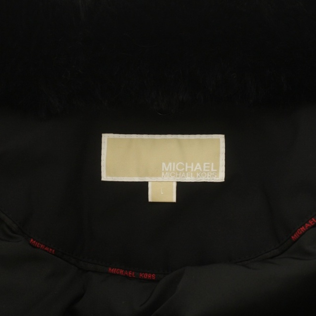 Michael Kors(マイケルコース)のマイケルコース ダウンコート フェイクファー L 黒 77F5399M82 レディースのジャケット/アウター(ダウンコート)の商品写真