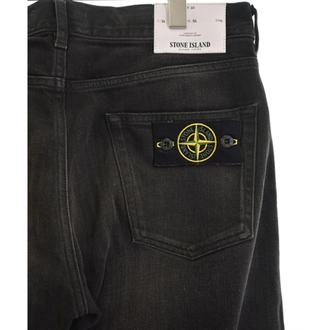 STONE ISLAND(ストーンアイランド)のSTONE ISLAND デニムパンツ 33(L位) 黒(デニム) 【古着】【中古】 メンズのパンツ(デニム/ジーンズ)の商品写真