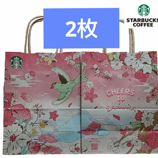 スターバックス(Starbucks)のスターバックス　SAKURA 2024 紙袋　袋　ショッパー　さくら　サクラ(ショップ袋)