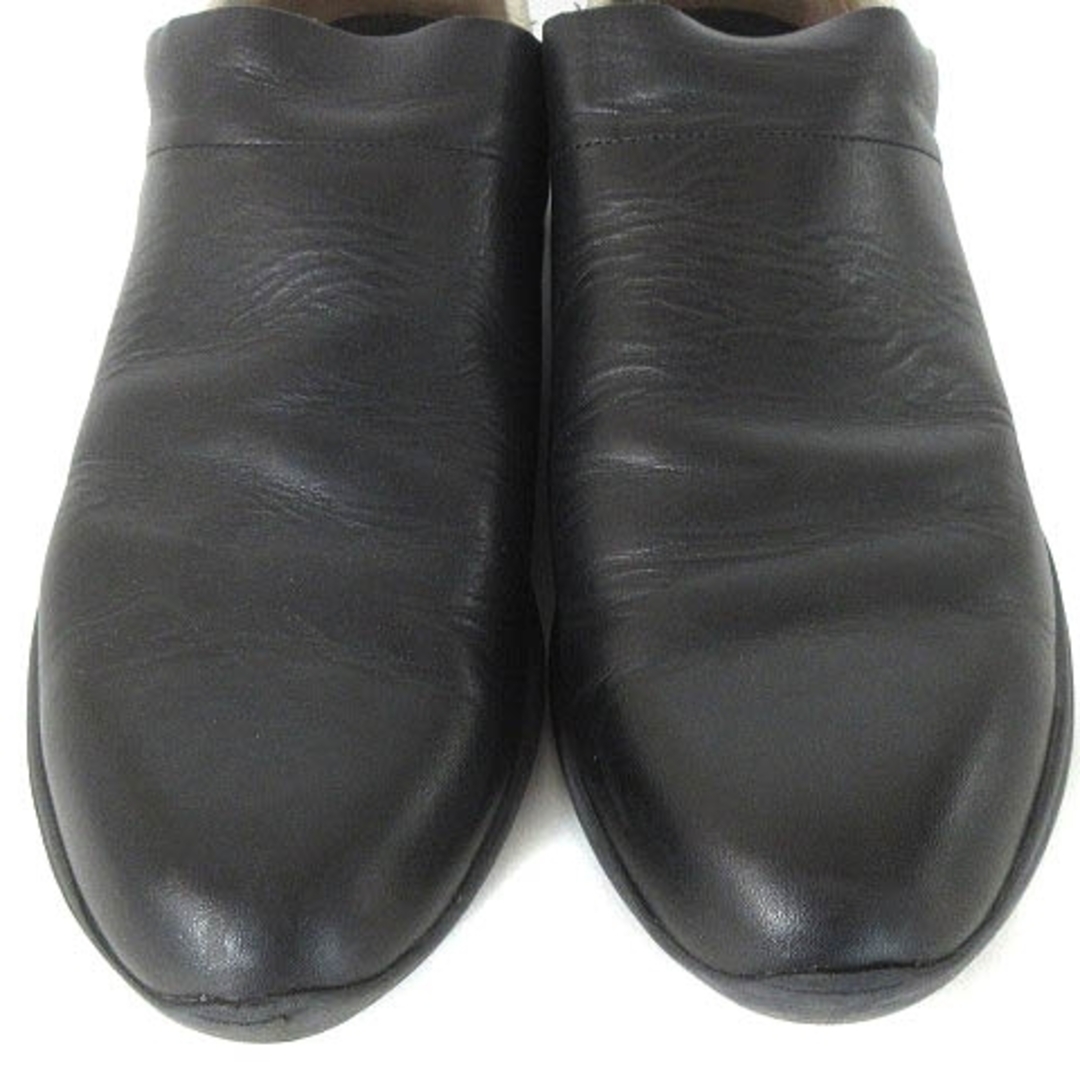 alfredoBANNISTER(アルフレッドバニスター)のアルフレッドバニスター スリッポンシューズ レザー ブラック 41 25.5cm メンズの靴/シューズ(スリッポン/モカシン)の商品写真