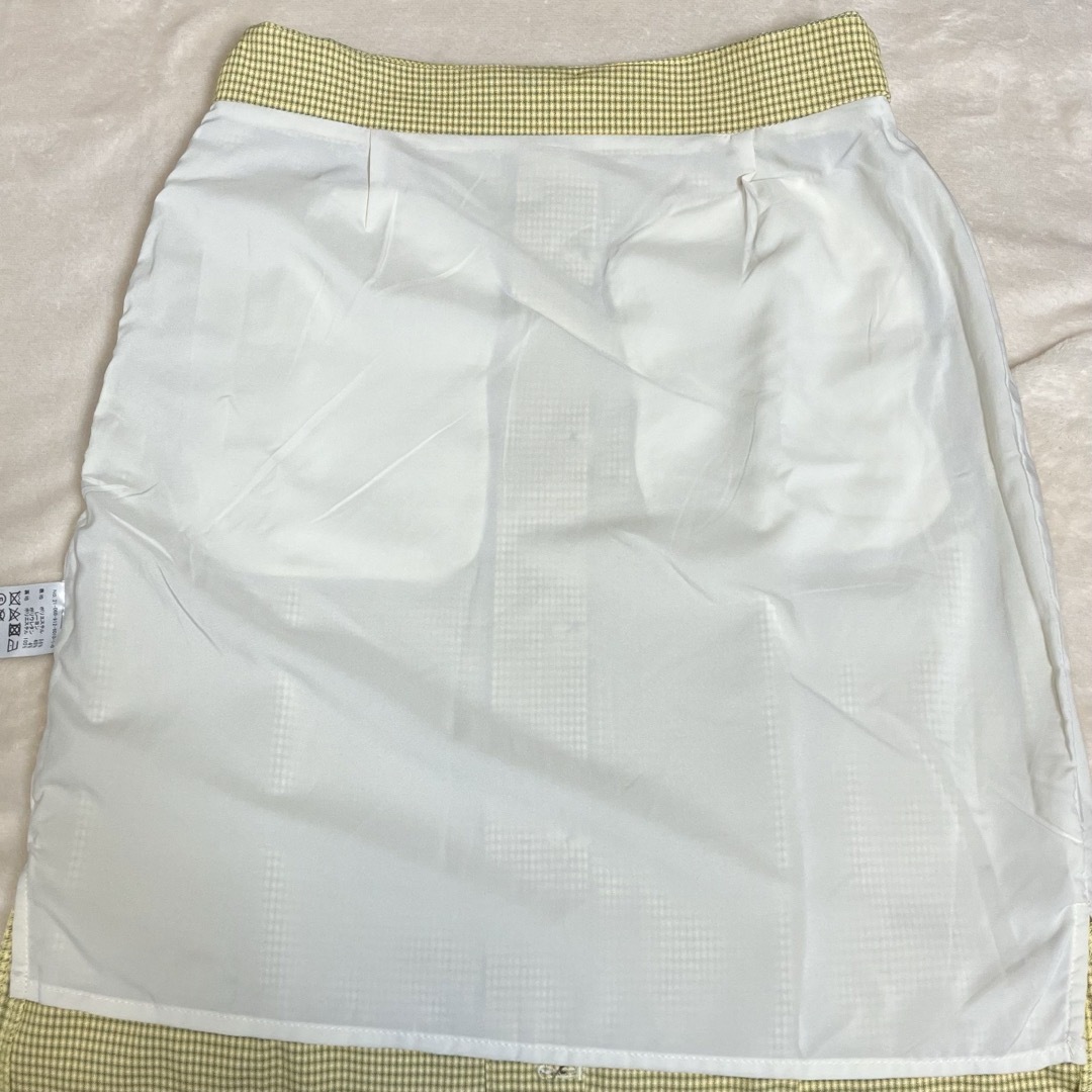 SLOBE IENA(スローブイエナ)のSLOBE citron. 美品 カラーチェックアイラインスカート 36 レディースのスカート(ロングスカート)の商品写真