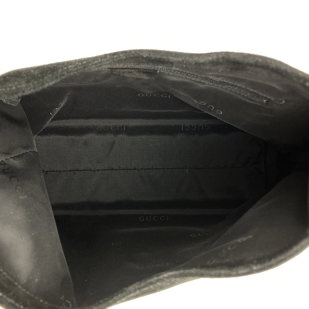 Gucci(グッチ)の【中美品】GUCCI グッチ 001・3244 ハンドバッグ ショルダーバッグ バンブー スウェード ブラック 黒 ブランドバッグ レディース USED レディースのバッグ(ハンドバッグ)の商品写真