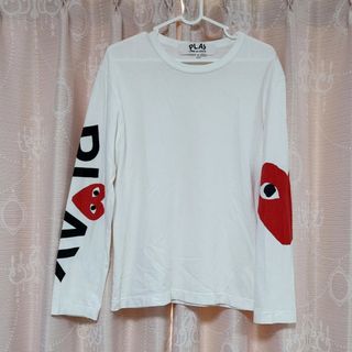 PLAY　COMME des GARCONS　ハート　長袖　カットソー　Tシャツ