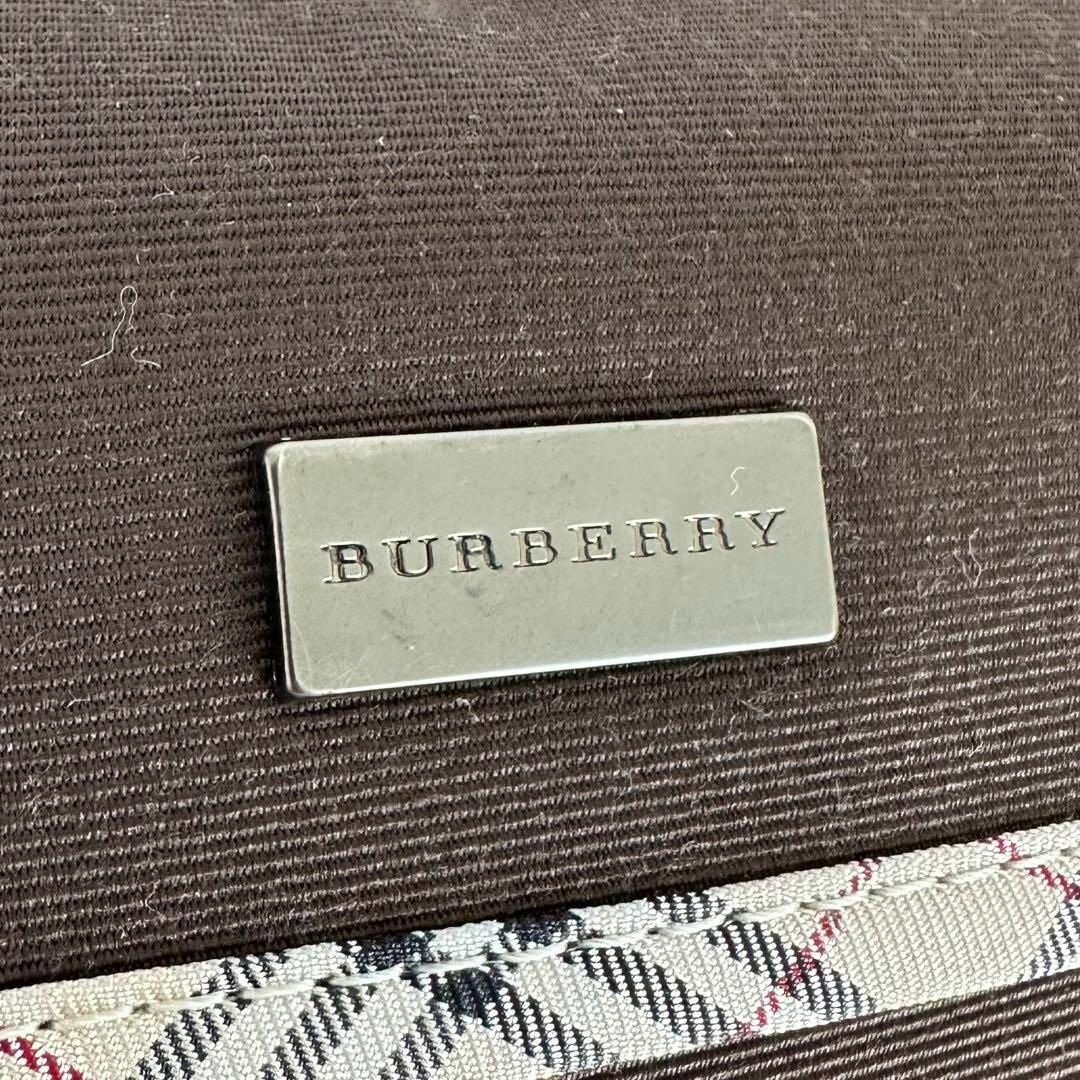 BURBERRY(バーバリー)のバーバリー Burberry ノバチェック ポーチ キャンバス ブラウン レディースのファッション小物(ポーチ)の商品写真