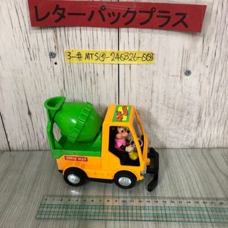 3-#ミッキーマウス ミキサー車 おもちゃ 約12×14×8 ディズニー 増田屋 マスダヤ 動作確認済 ゆるい所有 キズ・よごれ有 オレンジ 緑(その他)