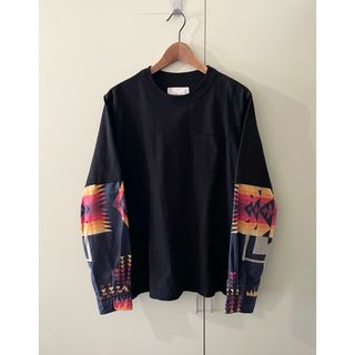 サカイ(sacai)のsacai × PENDLETON ドッキングトップス(Tシャツ/カットソー(七分/長袖))