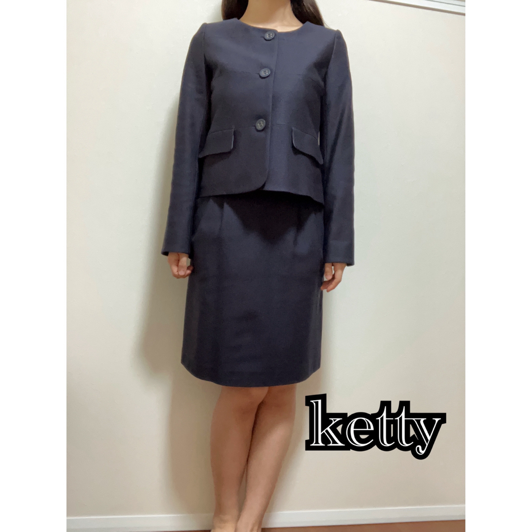 ketty(ケティ)のketty フォーマルスーツ　ネイビー　婦人　入学式　卒業式　ジャケットスカート レディースのフォーマル/ドレス(スーツ)の商品写真
