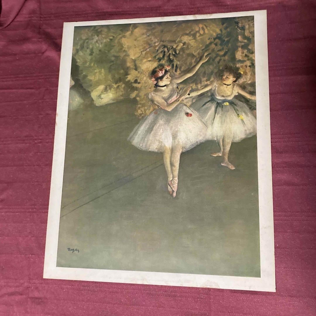 エドガー・ドカ　舞台の上の二人の踊り子 エンタメ/ホビーのコレクション(印刷物)の商品写真