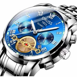 海外限定腕時計☆スタイリッシュサファイアブルーカラー特別価格☆(腕時計(アナログ))