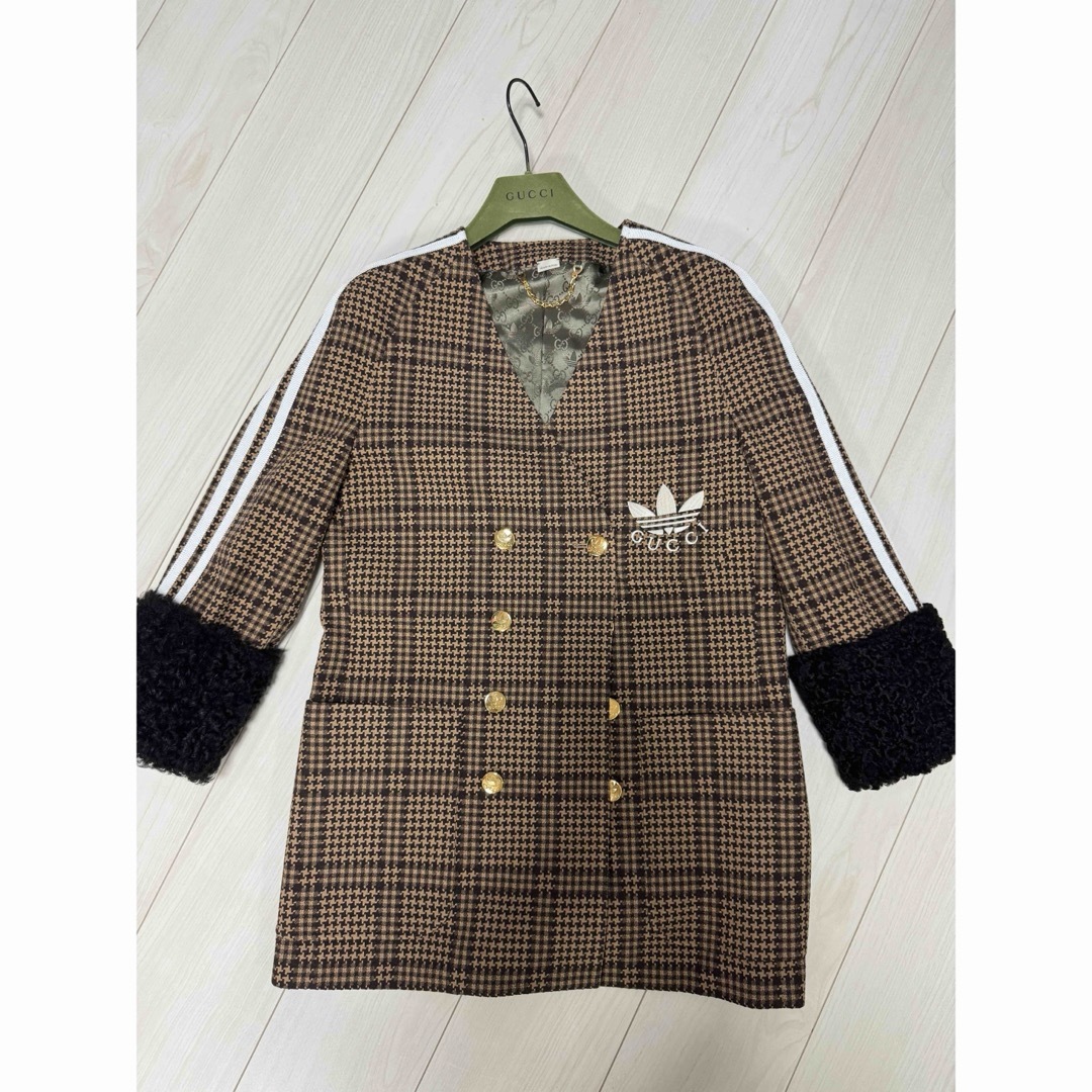 Gucci(グッチ)のGucci × adidas prince of wales jacket レディースのジャケット/アウター(テーラードジャケット)の商品写真