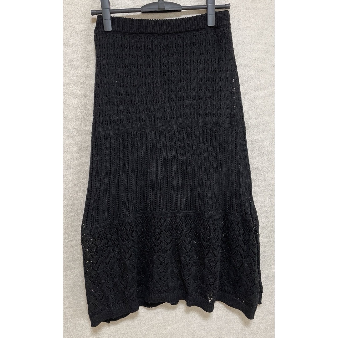 かぎ編みスカート レディースのスカート(ロングスカート)の商品写真