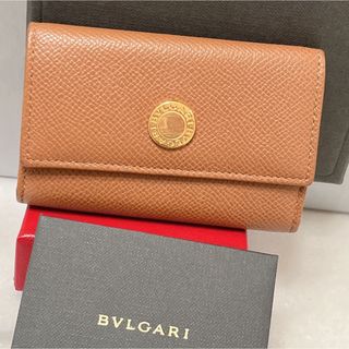 ブルガリ(BVLGARI)のBVLGARI キーケース レザー 高級ブランド 箱付き ゴールド 大人気(キーケース)