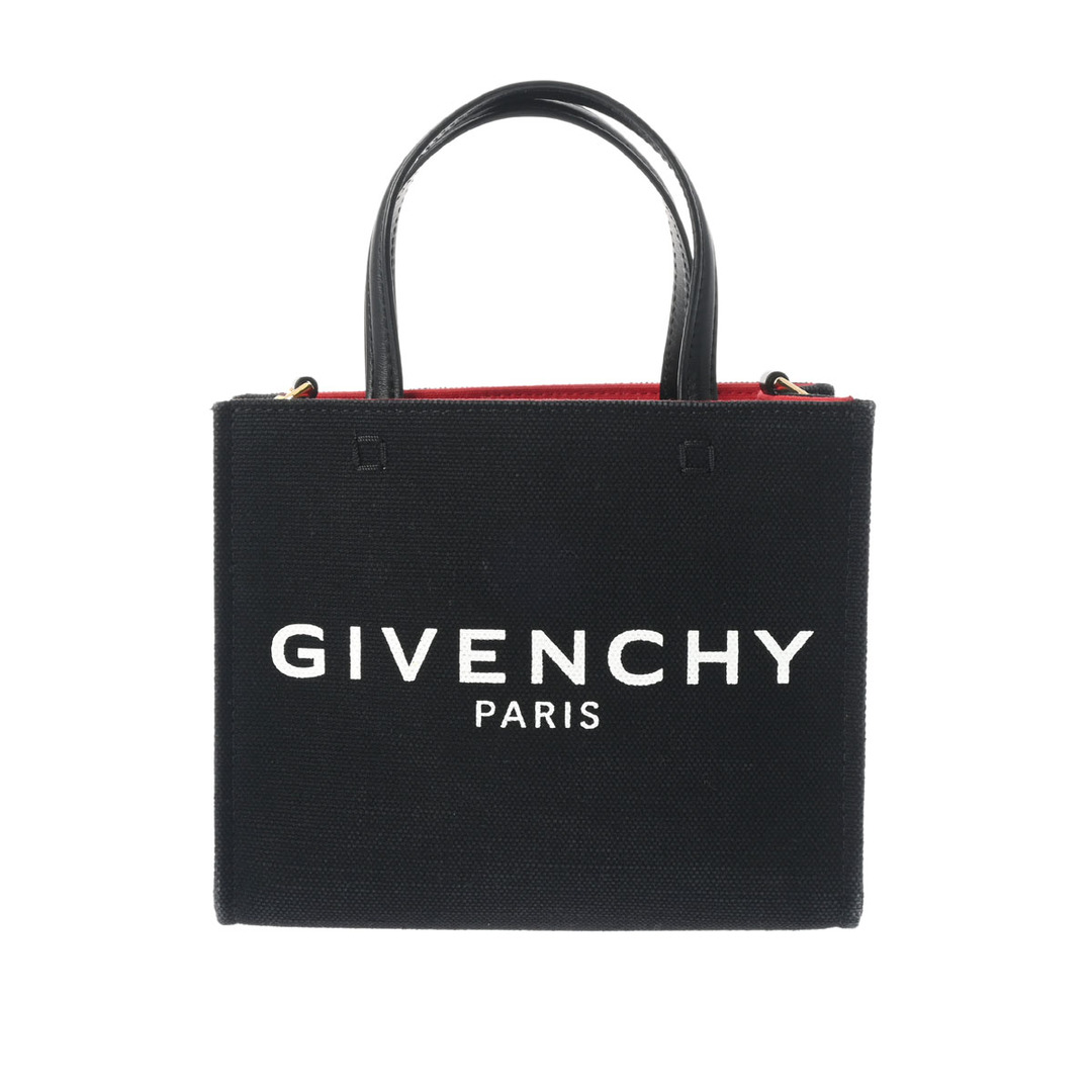 GIVENCHY(ジバンシィ)のジバンシー  G-TOTE ミニ 2WAY ハンドバッグ 黒/赤 レディースのバッグ(ハンドバッグ)の商品写真