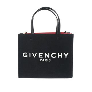 ジバンシィ(GIVENCHY)のジバンシー  G-TOTE ミニ 2WAY ハンドバッグ 黒/赤(ハンドバッグ)