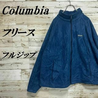 コロンビア(Columbia)の【309】USA規格コロンビアフルジップフリースジャケットワンポイントロゴ(ブルゾン)