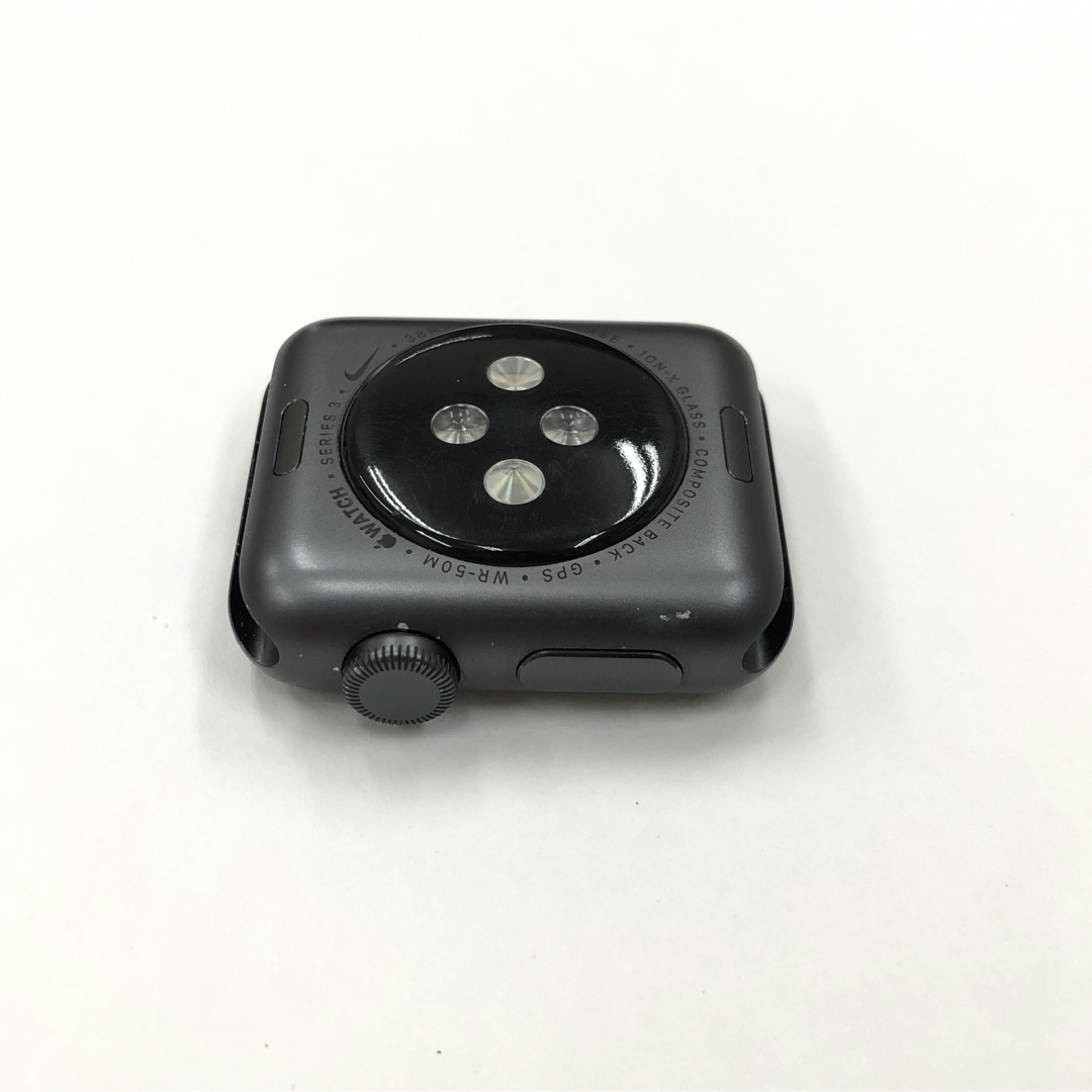 Apple Watch(アップルウォッチ)のApple Watch ナイキ 本体 シリーズ3 黒 アップルウォッチ 38mm スマホ/家電/カメラのスマートフォン/携帯電話(その他)の商品写真