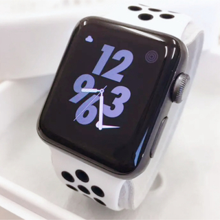 アップルウォッチ(Apple Watch)のApple Watch ナイキ 本体 シリーズ3 黒 アップルウォッチ 38mm(その他)