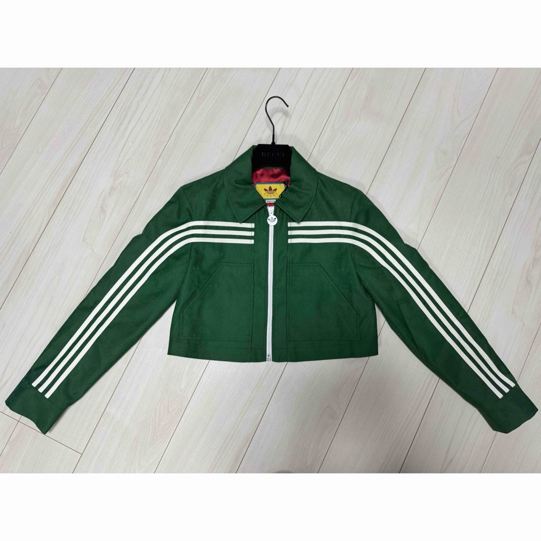 Gucci(グッチ)のGucci × adidas ジャカードジャケット レディースのジャケット/アウター(ナイロンジャケット)の商品写真